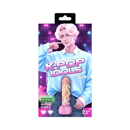 XR BRANDS - K-POP IDOLS TAEON SILICONE DILDO WITH BALLS