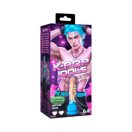 XR BRANDS - DILDO DE SILICONA RION CON BOLAS DE K-POP IDOLS