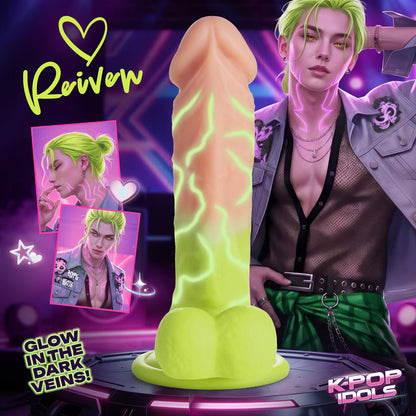 XR BRANDS - K-POP IDOLS REIVEN SILICONE DILDO WITH BALLS