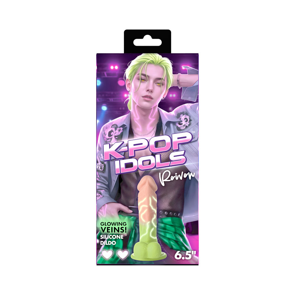 XR BRANDS - K-POP IDOLS REIVEN SILICONE DILDO WITH BALLS