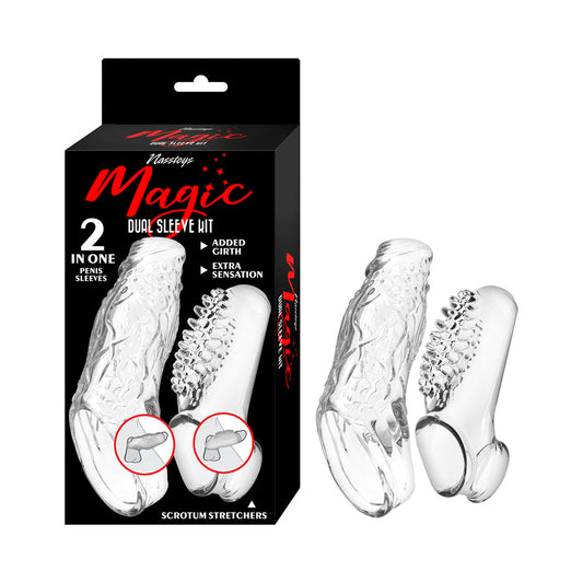 NASSTOYS - MAGIC DUAL SLEEVE KIT CLEAR