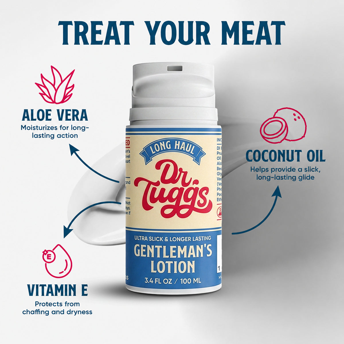 DR. TUGGS - LONG HAUL GENTLEMAN'S MASTURBATION LOTION 3.4 OZ.