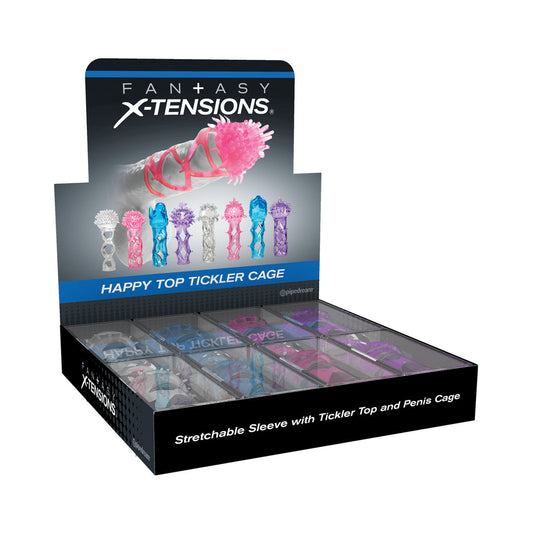 PIPEDREAM - FANTASY X-TENSIONS HAPPY TOP TICKLER CAGE 8-PACK DISPLAY