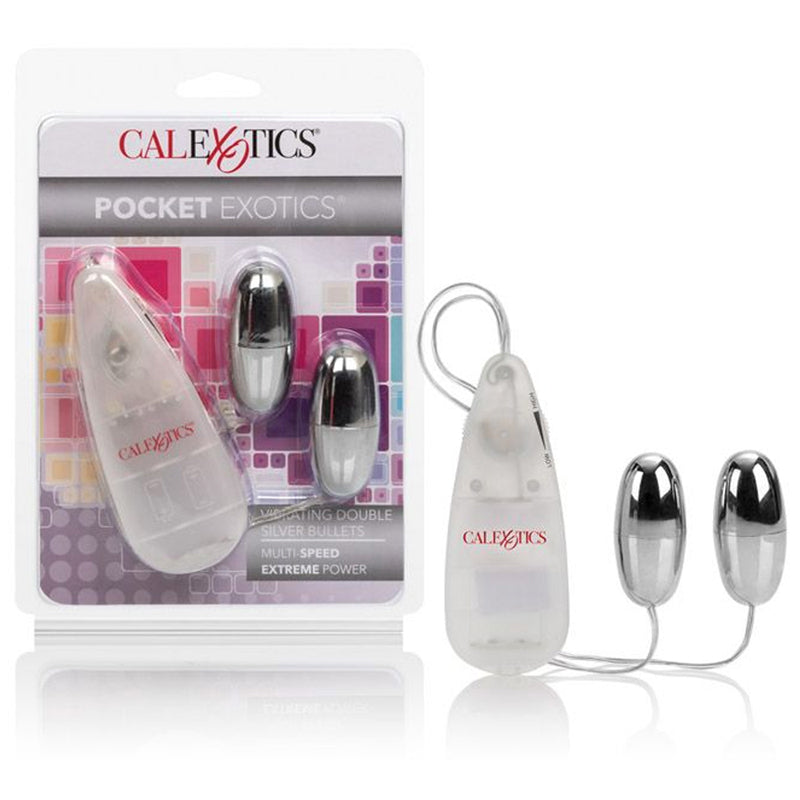 CALEXOTICS - POCKET EXOTICS ® - VIBRATING DOUBLE SILVER BULLETS