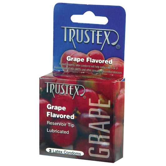 TRUSTEX - FLAVORED CONDOMS (GRAPE/3 PACK)