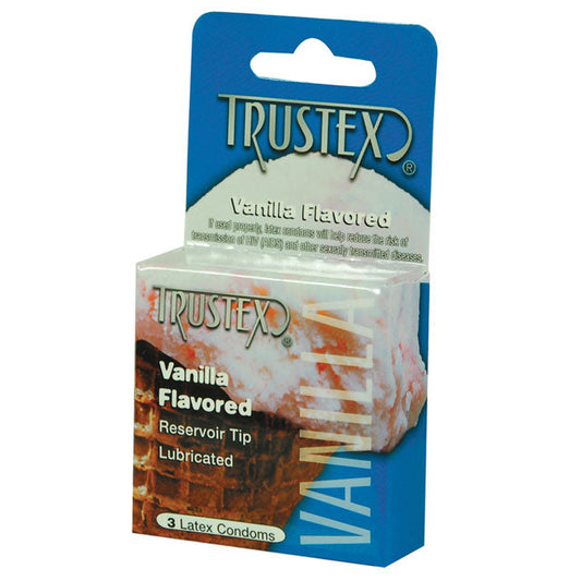TRUSTEX FLAVORED CONDOMS (VANILLA/3 PACK)