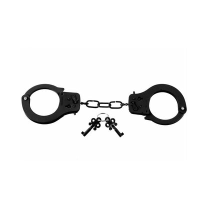 FETISH FANTASY SERIES METAL DESIGNER HANDCUFFS BLACK