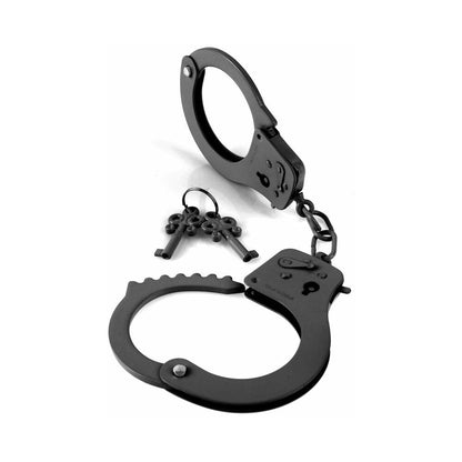 FETISH FANTASY SERIES METAL DESIGNER HANDCUFFS BLACK