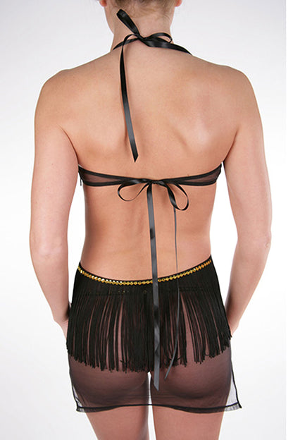 VEGAS NEGLIGE C/TANGA FLECOS