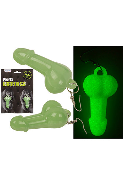 PENDIENTES PENE GLOW IN THE DARK