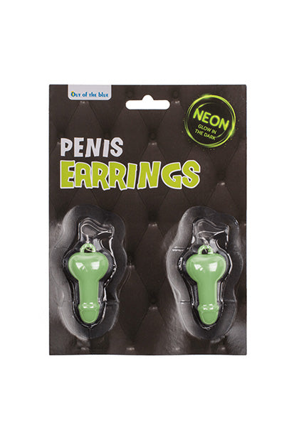 OUT OF THE BLUE - PENDIENTES PENE GLOW IN THE DARK