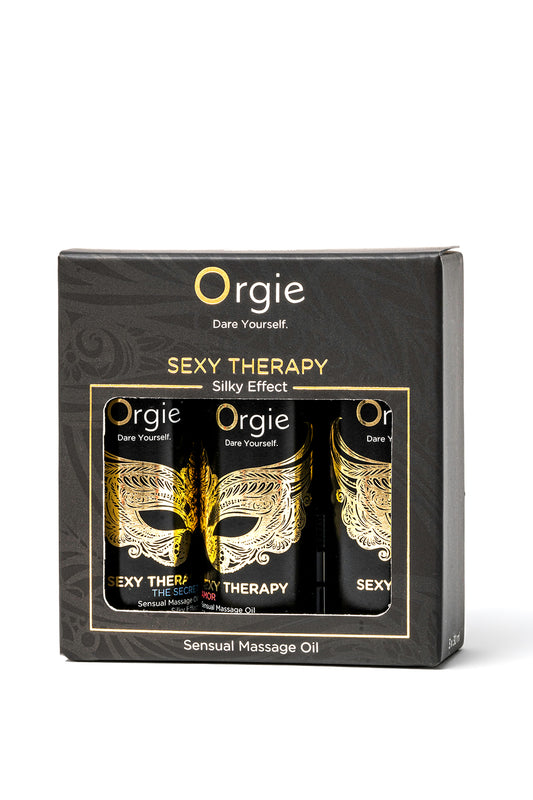 ORGIE - SEXY THERAPY SENSUAL MASSAGE OILS 3 X 30ML SET MINI SIZE COLLECTION
