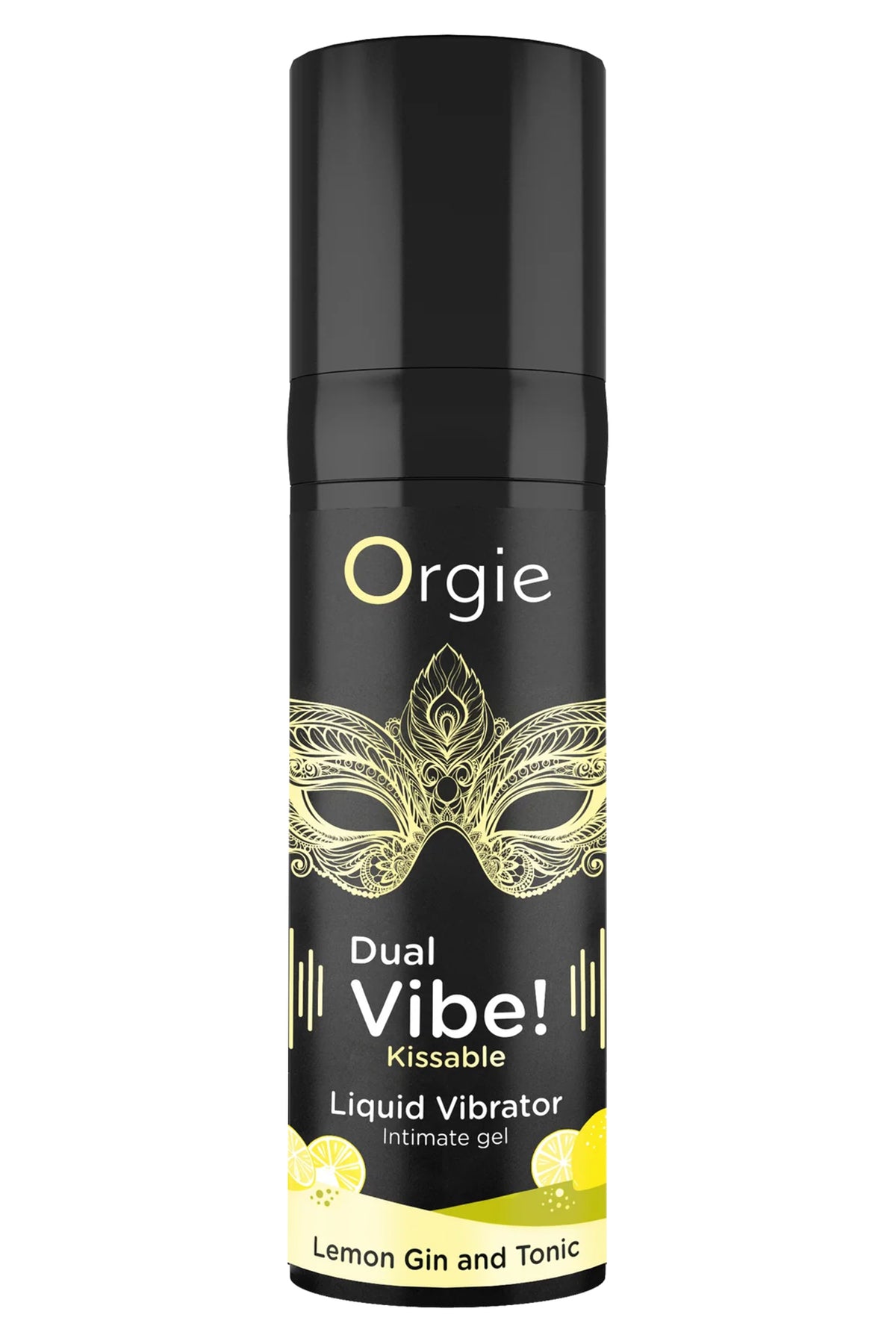 ORGIE - DUAL VIBE ! VIBRATEUR LIQUIDE BÉCHABLE GOÛT GIN TONIC CITRON