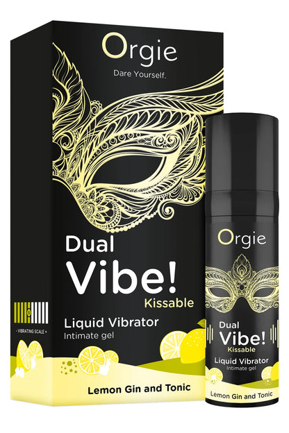 ORGIE - DUAL VIBE! LEMON GIN & TONIC KISSABLE LIQUID VIBRATOR