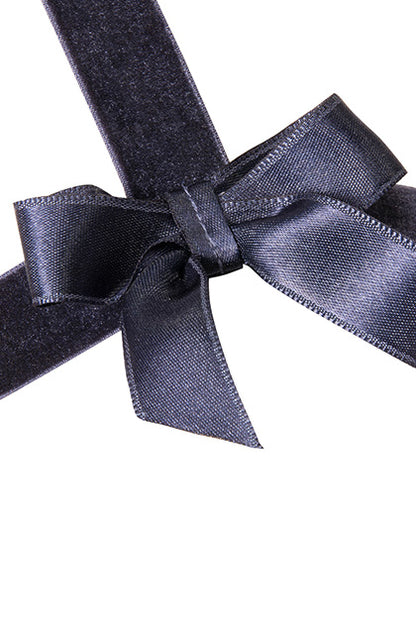 HAPPY LOLA - BLUE VELVET BODY STRAPS
