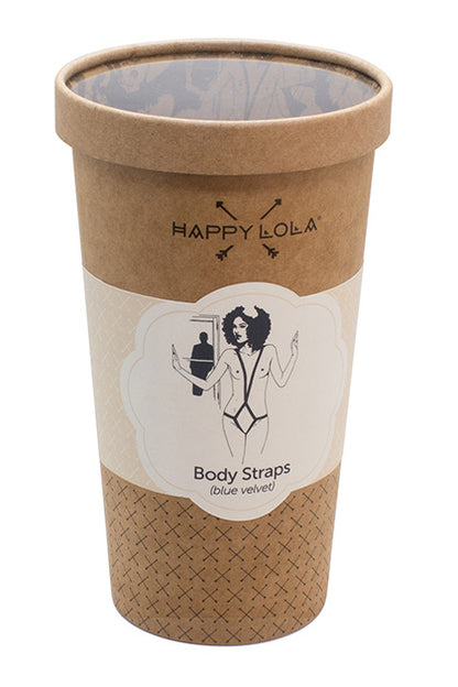 HAPPY LOLA - BLUE VELVET BODY STRAPS