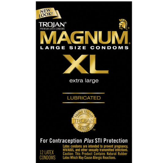 TROJAN MAGNUM XL LUBRICATED CONDOMS