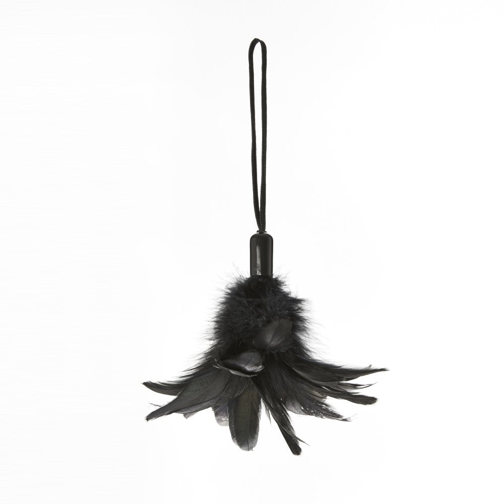 SPORTSHEETS PLEASURE FEATHER TICKLER BLACK