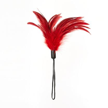 SPORTSHEETS PLEASURE FEATHER TICKLER RED