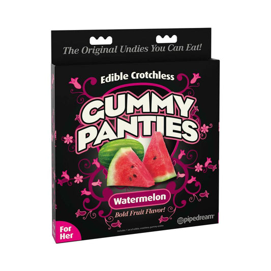 PIPEDREAM EDIBLE CROTCHLESS GUMMY PANTIES WATERMELON FLAVOR