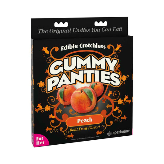 PIPEDREAM - EDIBLE CROTCHLESS GUMMY PANTIES PEACH FLAVOR