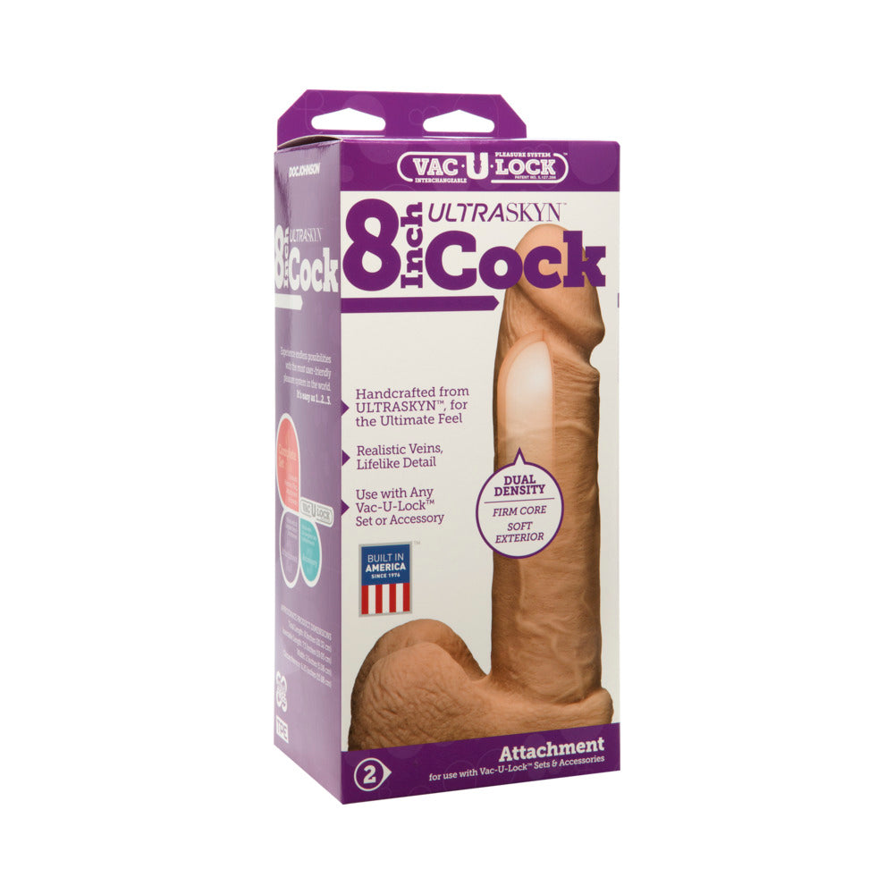 DOC JOHNSON - VAC U LOCK 8 INCH ULTRASKYN COCK