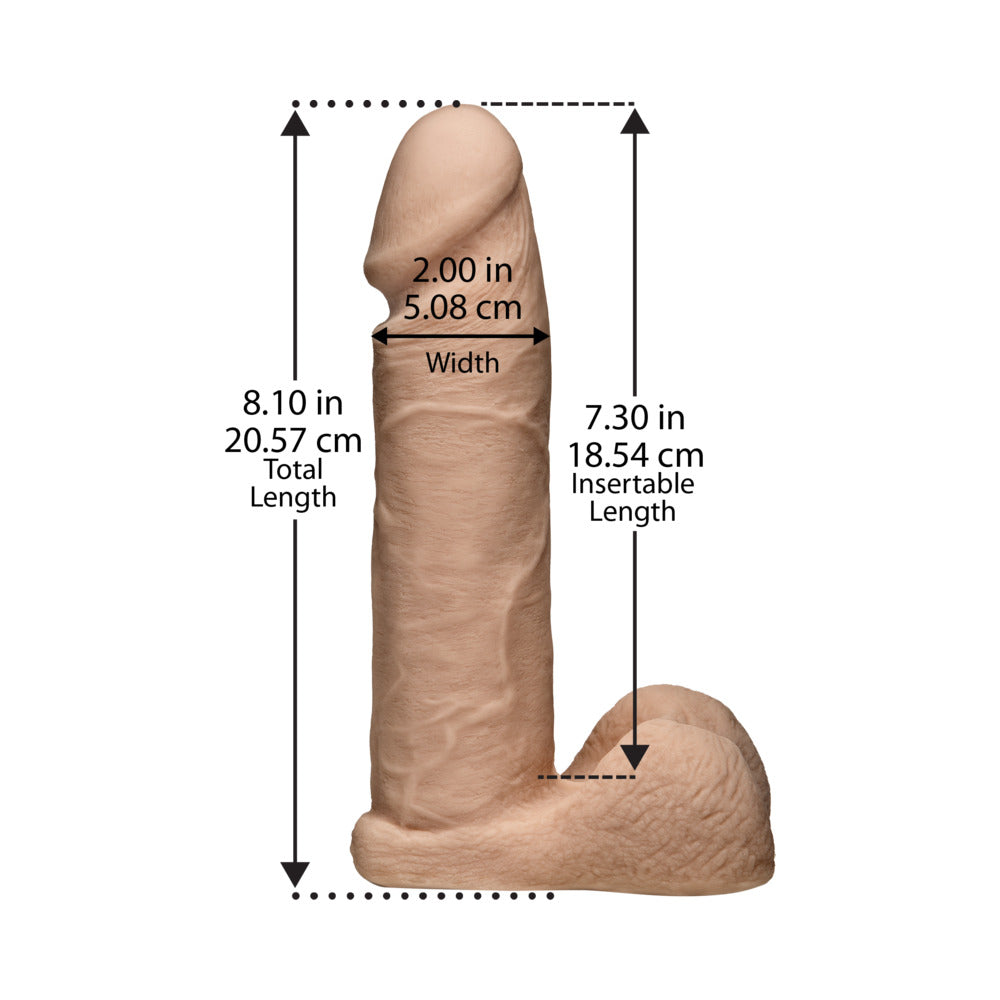 DOC JOHNSON - VAC U LOCK 8 INCH ULTRASKYN COCK