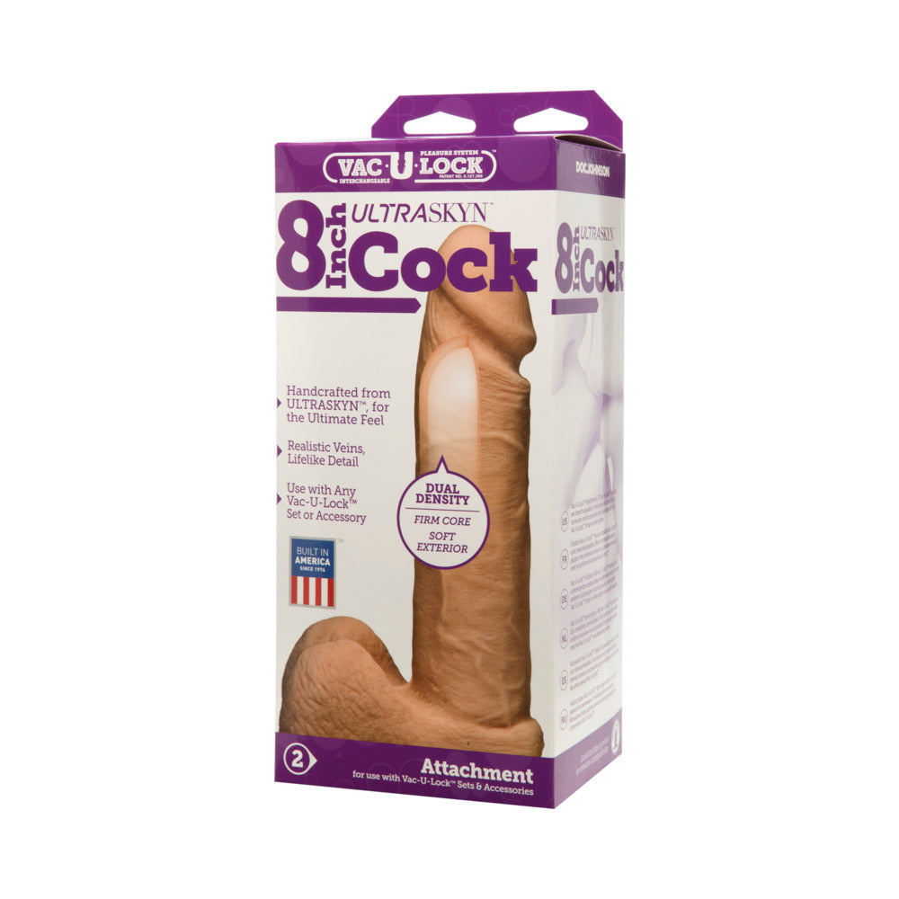DOC JOHNSON - VAC U LOCK 8 INCH ULTRASKYN COCK
