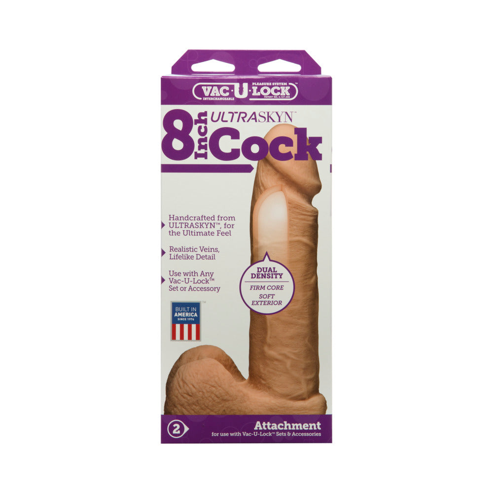 DOC JOHNSON - VAC U LOCK 8 INCH ULTRASKYN COCK