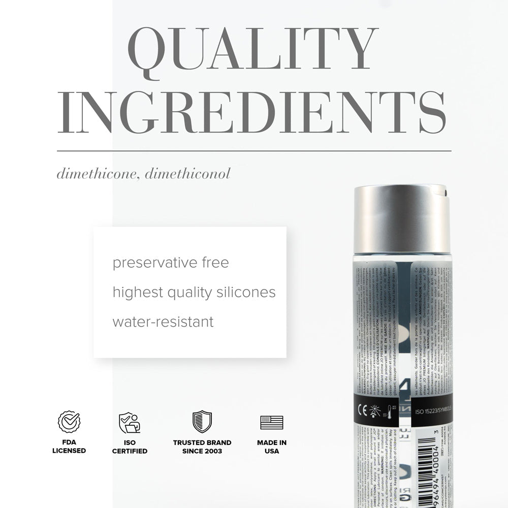 SYSTEM JO - JO PREMIUM ORIGINAL SILICONE-BASED LUBRICANT 8 OZ.