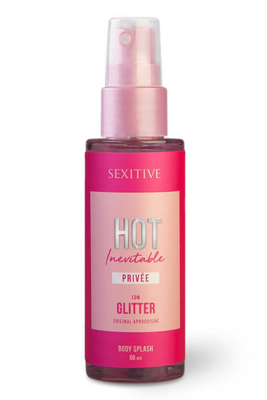 Body Splash Hot Inevitable Privée con glitter - 60ml