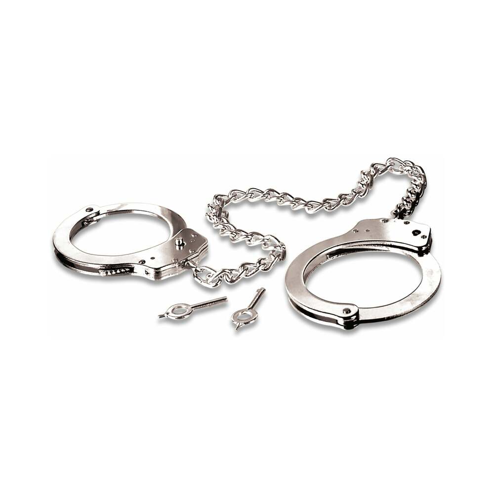 PIPEDREAM - FETISH FANTASY SERIES METAL LEG CUFFS SILVER