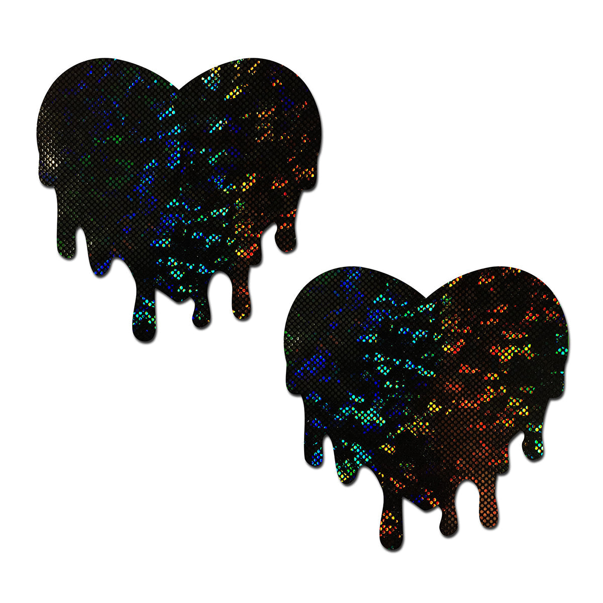 PASTEASE MELTED HEART PASTIES BLACK