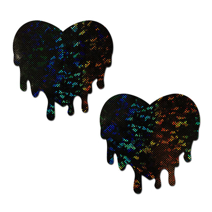 PASTEASE MELTED HEART PASTIES BLACK