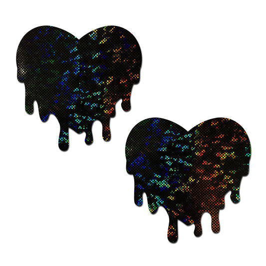 PASTEASE MELTED HEART PASTIES BLACK