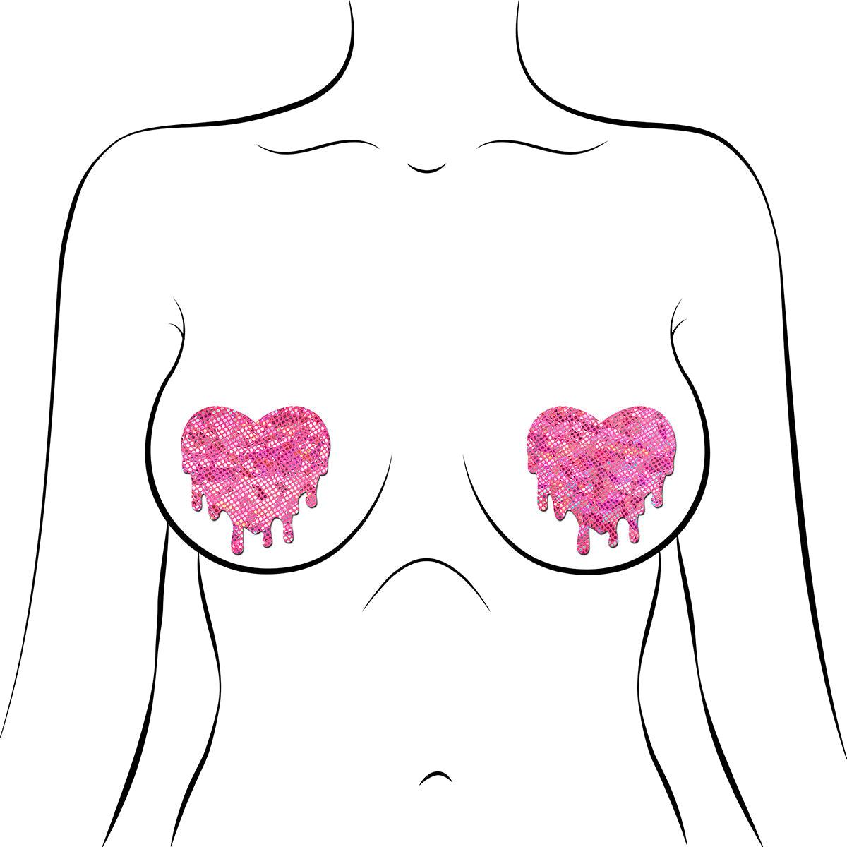 PASTEASE MELTED HEART PASTIES PINK