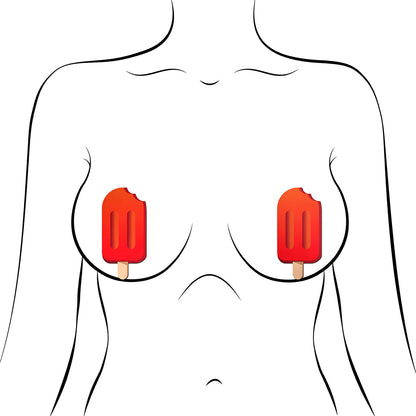 PASTEASE CHERRY RED POPSICLE PASTIES