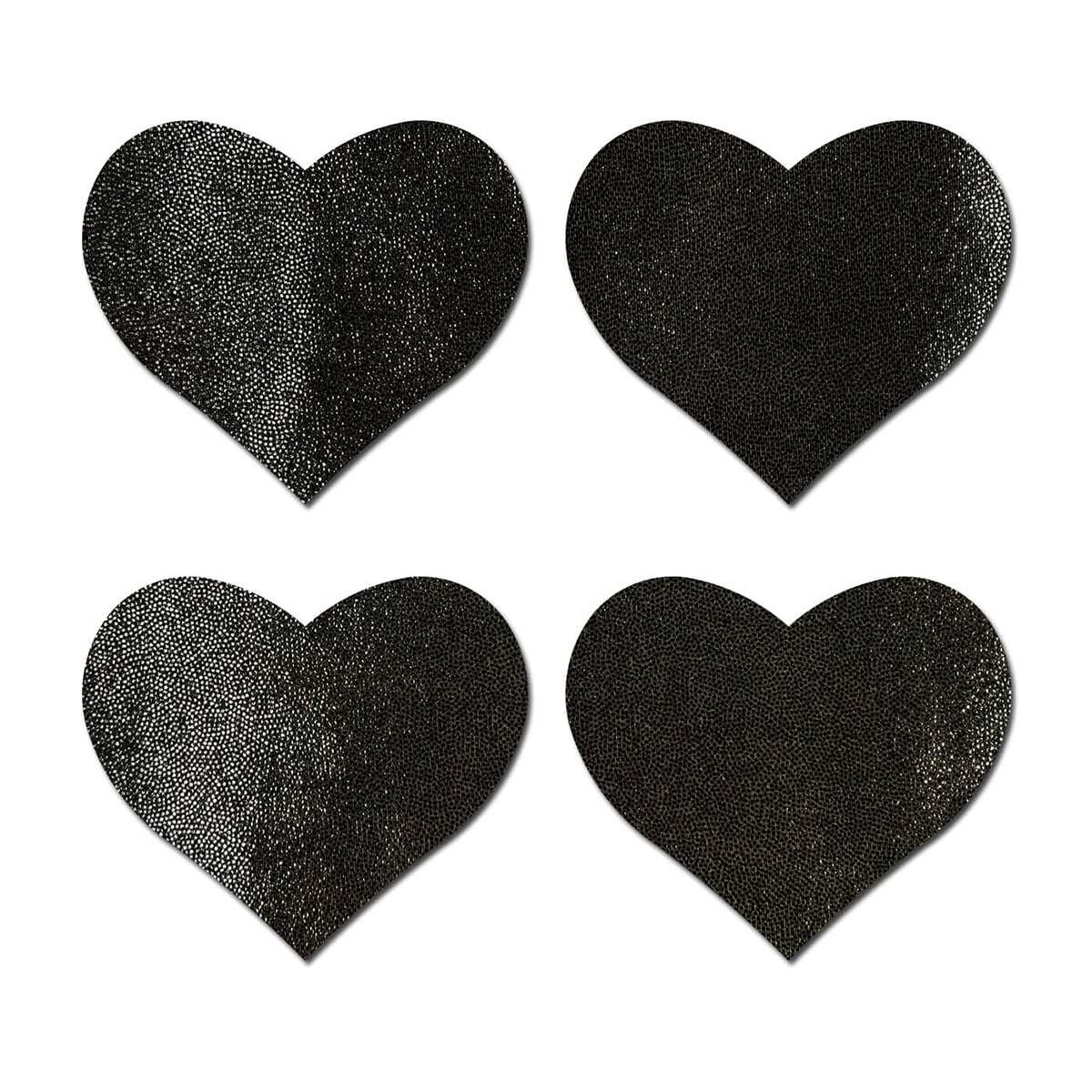 PASTEASE PETITES LIQUID HEARTS PASTIES BLACK 2-PACK