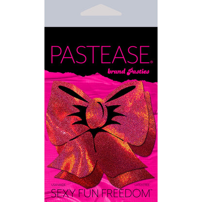 PASTEASE - HOLOGRAPHIC RED BOW PASTIES