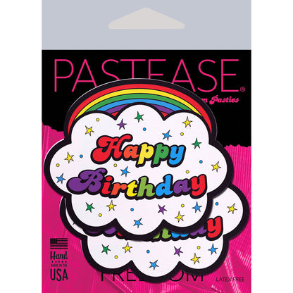 PASTEASE HAPPY BIRTHDAY CLOUD RAINBOW PASTIES
