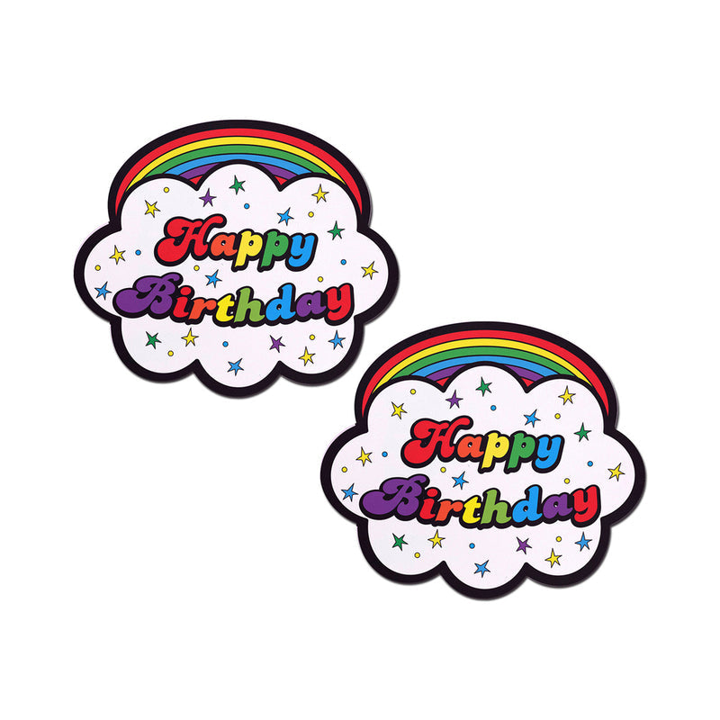 PASTEASE - HAPPY BIRTHDAY CLOUD RAINBOW PASTIES