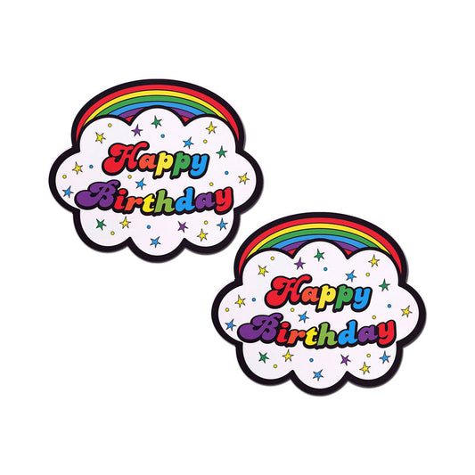PASTEASE - HAPPY BIRTHDAY CLOUD RAINBOW PASTIES