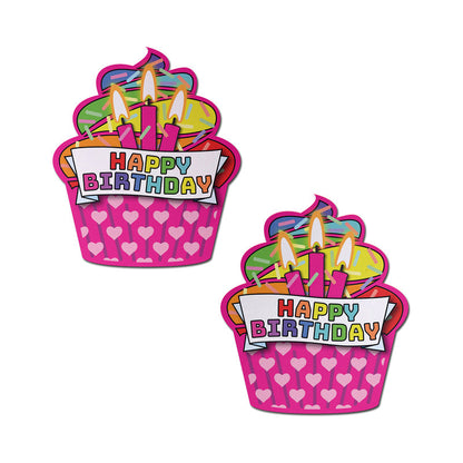 PASTEASE - HAPPY BIRTHDAY CUPCAKE PASTIES PINK