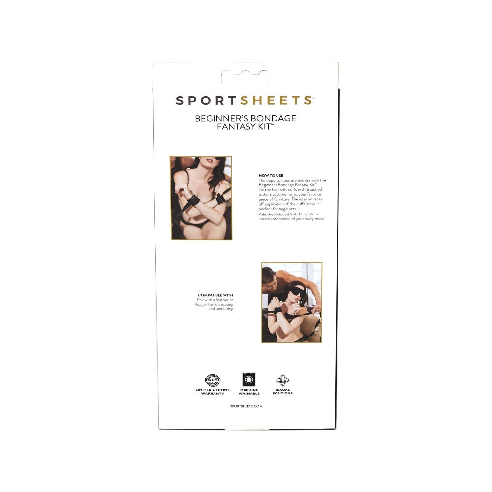 SPORTSHEETS - BEGINNER''S BONDAGE FANTASY KIT BLACK
