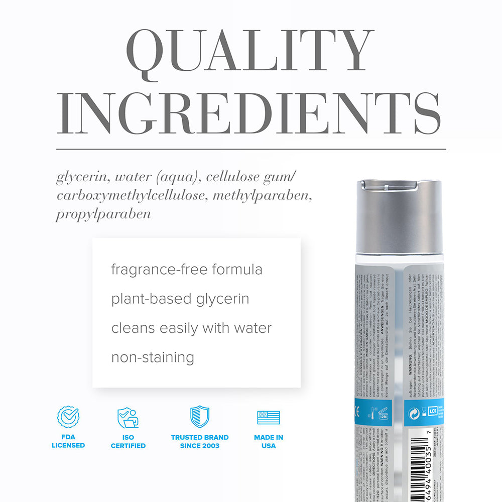 JO H2O ORIGINAL WATER-BASED LUBRICANT 4 OZ.