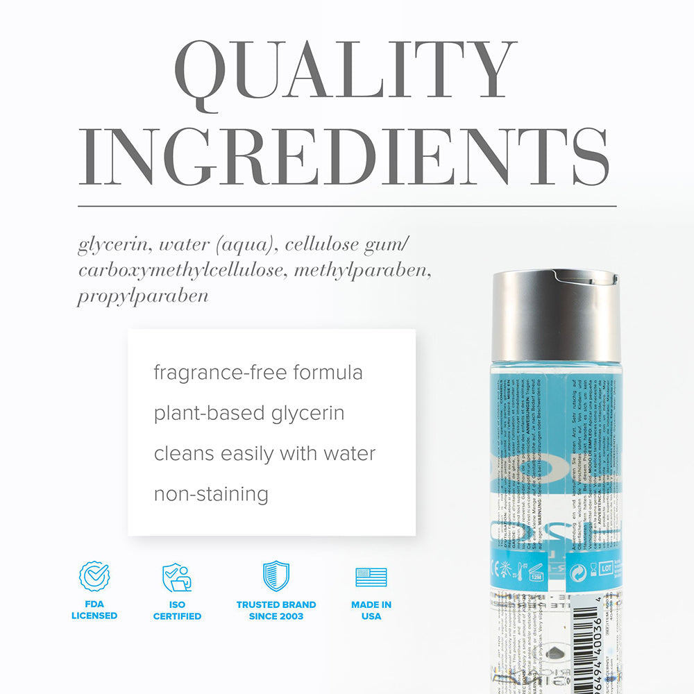 SYSTEM JO - LUBRICANTE ORIGINAL A BASE DE AGUA JO H2O DE 8 OZ.