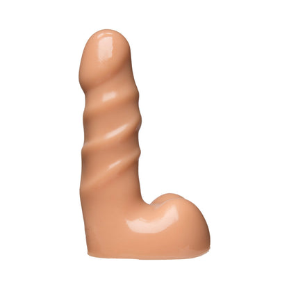 DOC JOHNSON - VAC-U-LOCK - 5.5 INCH COCK - RAGING HARD-ONS WHITE
