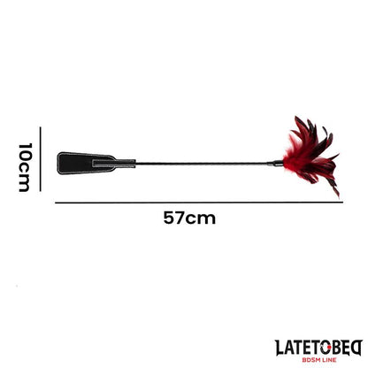 LATETOBED BDSM LINE - 2-IN-1 PADDLE WITH FEATHER