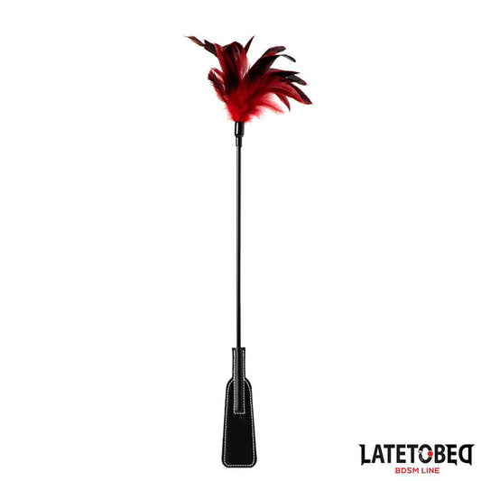 LATETOBED BDSM LINE - 2-IN-1 PADDLE WITH FEATHER
