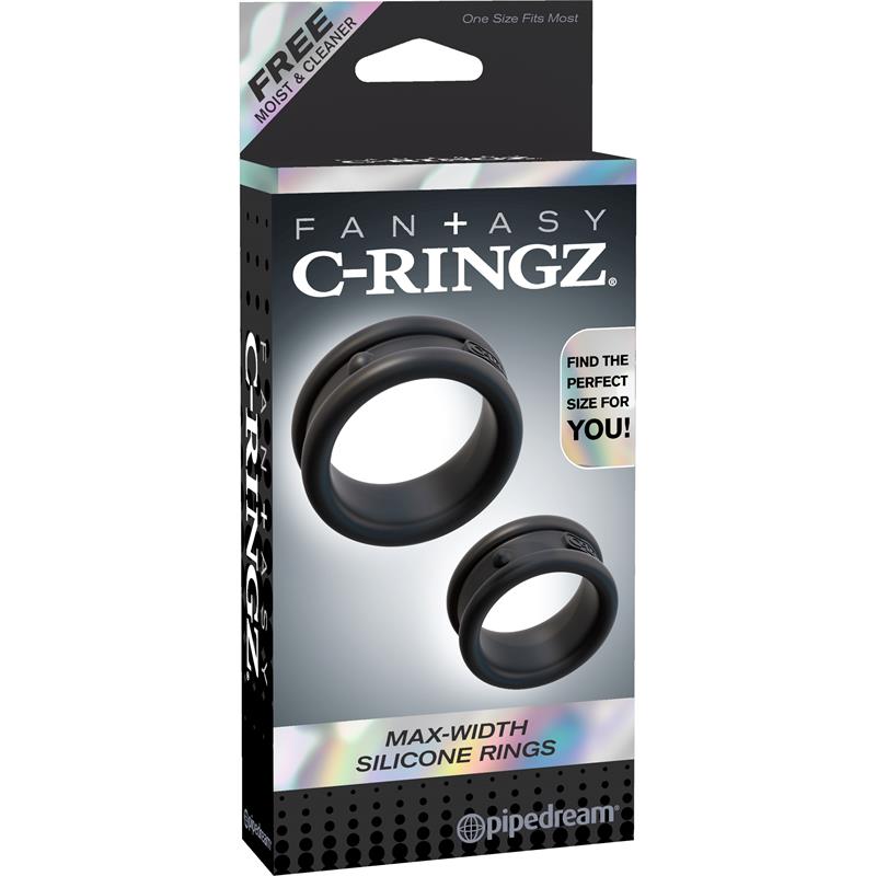 FANTASY C-RINGZ - 2 SET PENIS RING BLACK